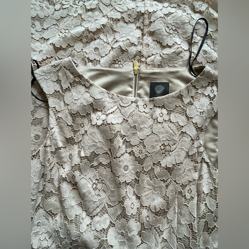 Vince Camuto Cream Lace Mini Dress - Picture 7 of 8